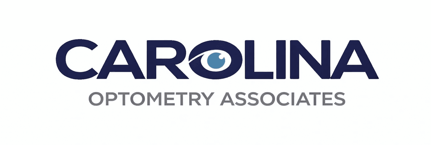 Logo of an optometry association featuring an eye symbol.