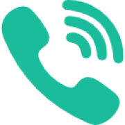 Phone icon with signal waves